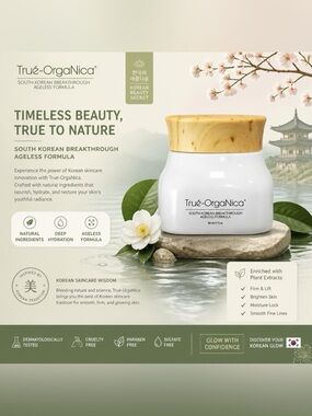True-Organica Breakthrough South Korea Anti-Aging Formula Firming Face Cream